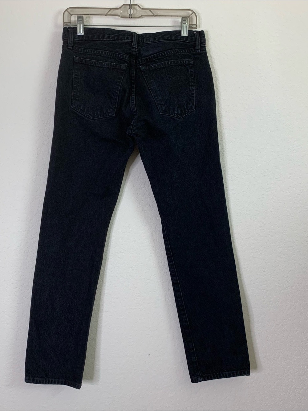 Khaite womens black Kyle straight leg 100% cotton jeans 25 - Picture 5 of 10